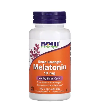 Now Foods, Extra Strength Melatonin, 10 mg, 100 Veg Capsules#1