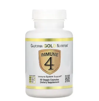California Gold Nutrition, Immune 4, средство для укрепления иммунитета, 60 вегетарианских капсул#1