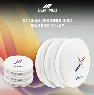 Циркониевый диск XT CERA ZIRCONIA DISC 98x18 3D ML/A2#1