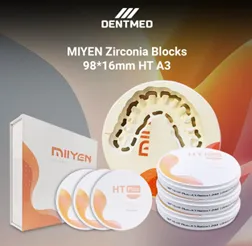 Dental material MIYEN Zirconia Blocks 98*16 mm HT A3#1