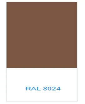 Полиэфирная порошковая краска QZ94010K20  INFRALIT PE 8350-15 RAL 8024 (коричневый глянец)#2