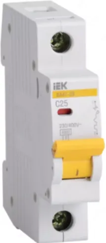 Автоматический выключатель серии ВА 47-29 1P 10А - 40А 4,5 kA IEK х-ка С IEK#1