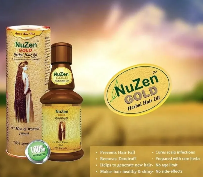 Масло для роста волос Nuzen gold oil#2