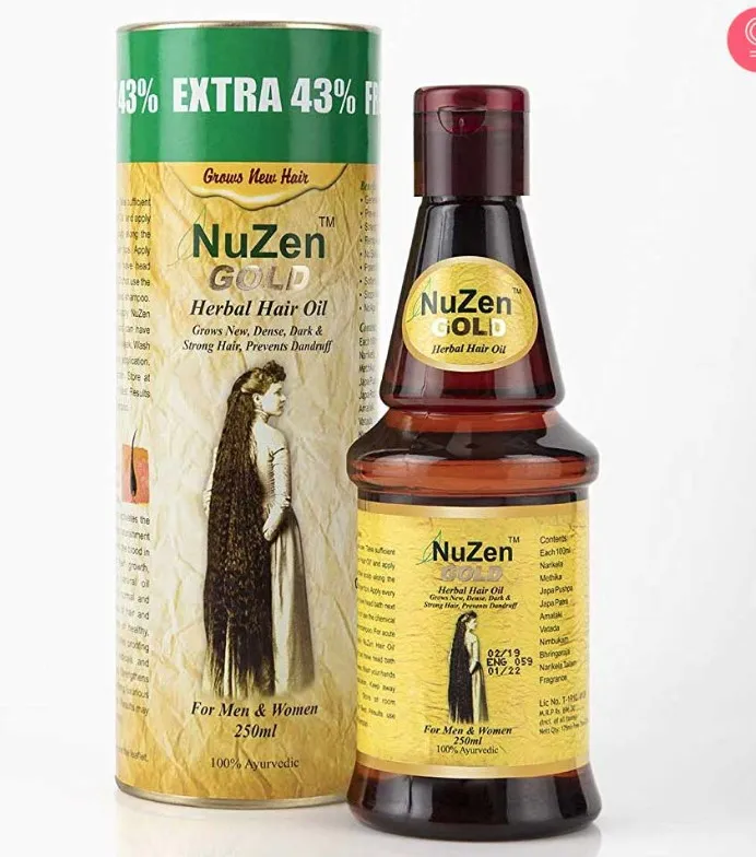 Масло для роста волос Nuzen gold oil#4