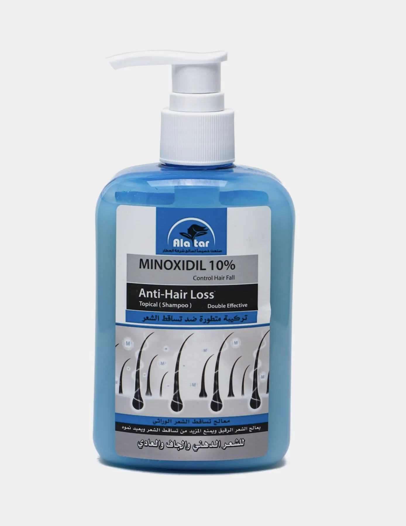 Minoxidil 10 bilan soch o'sishi uchun shampun%#3