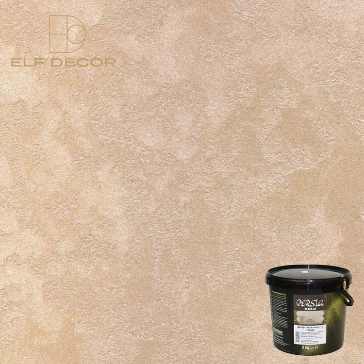 Декоративное покрытие PERSIA Gold, придает стенам нарядный и роскошный вид#5