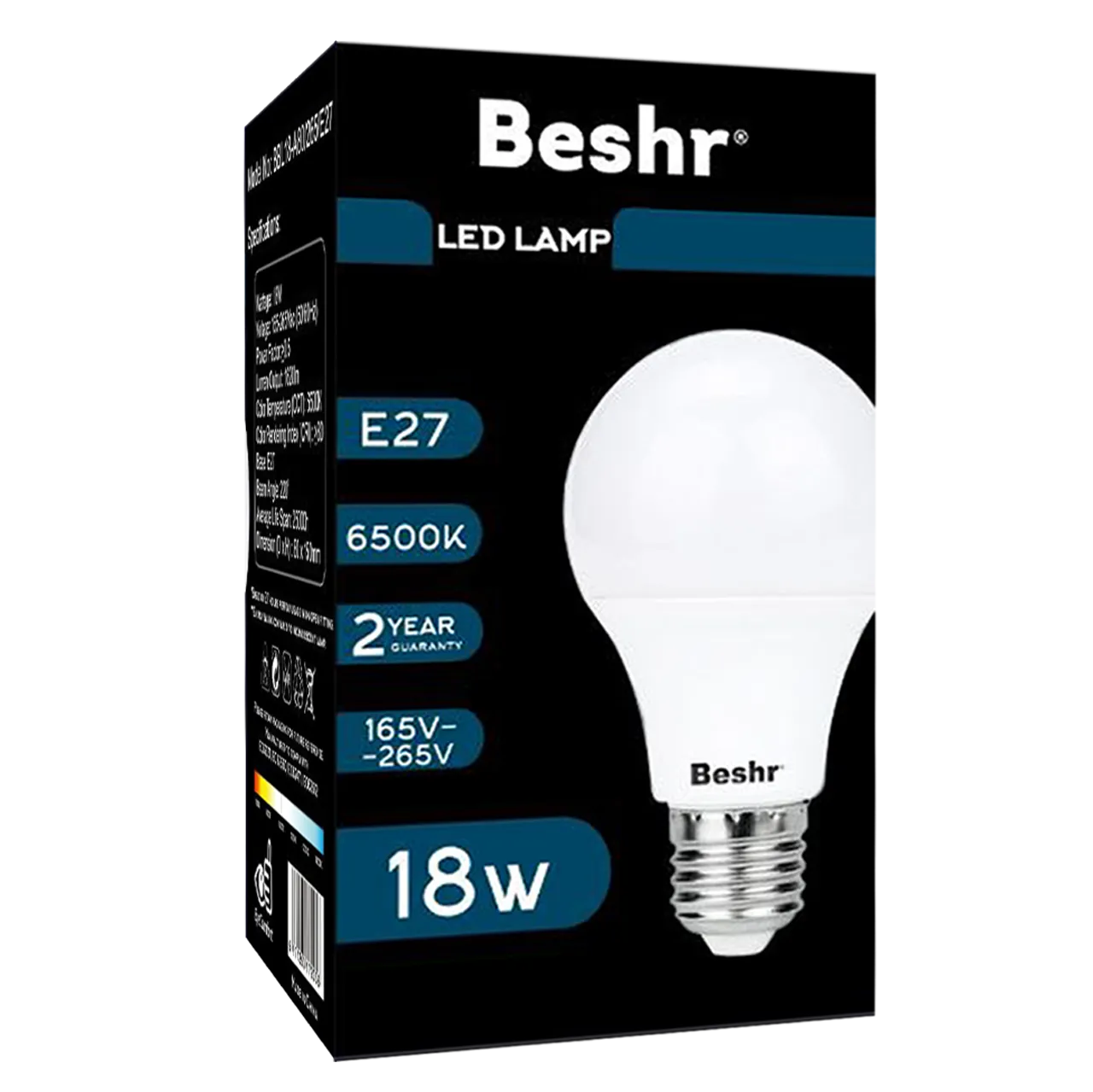 Лампа Beshr Led 6500K E27 18 W#2
