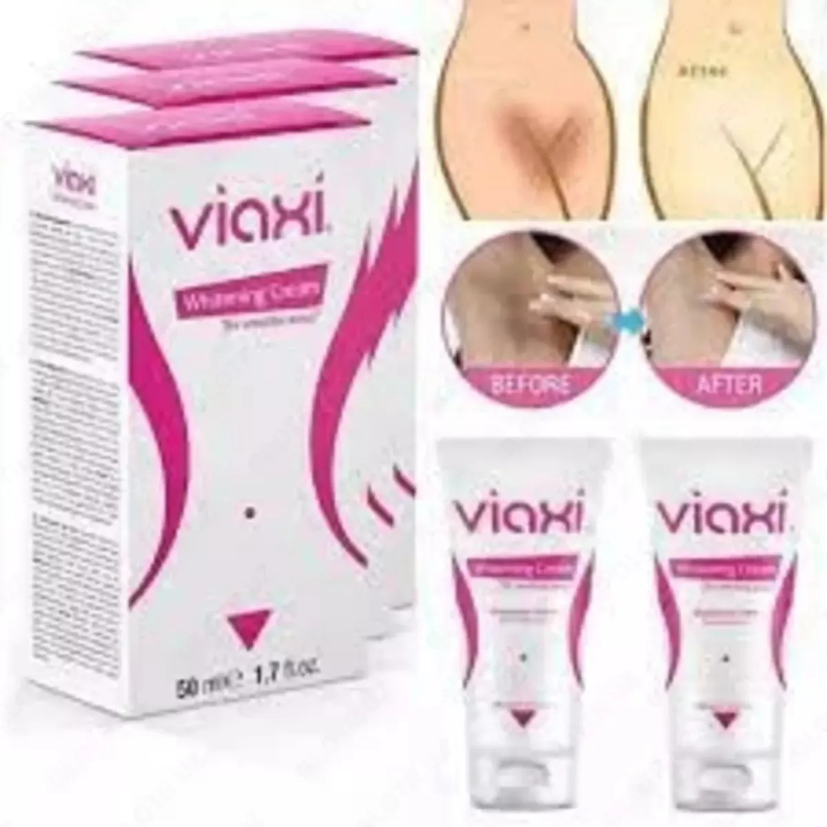 Отбеливающий крем для интимных зон Viaxi whitening cream#3