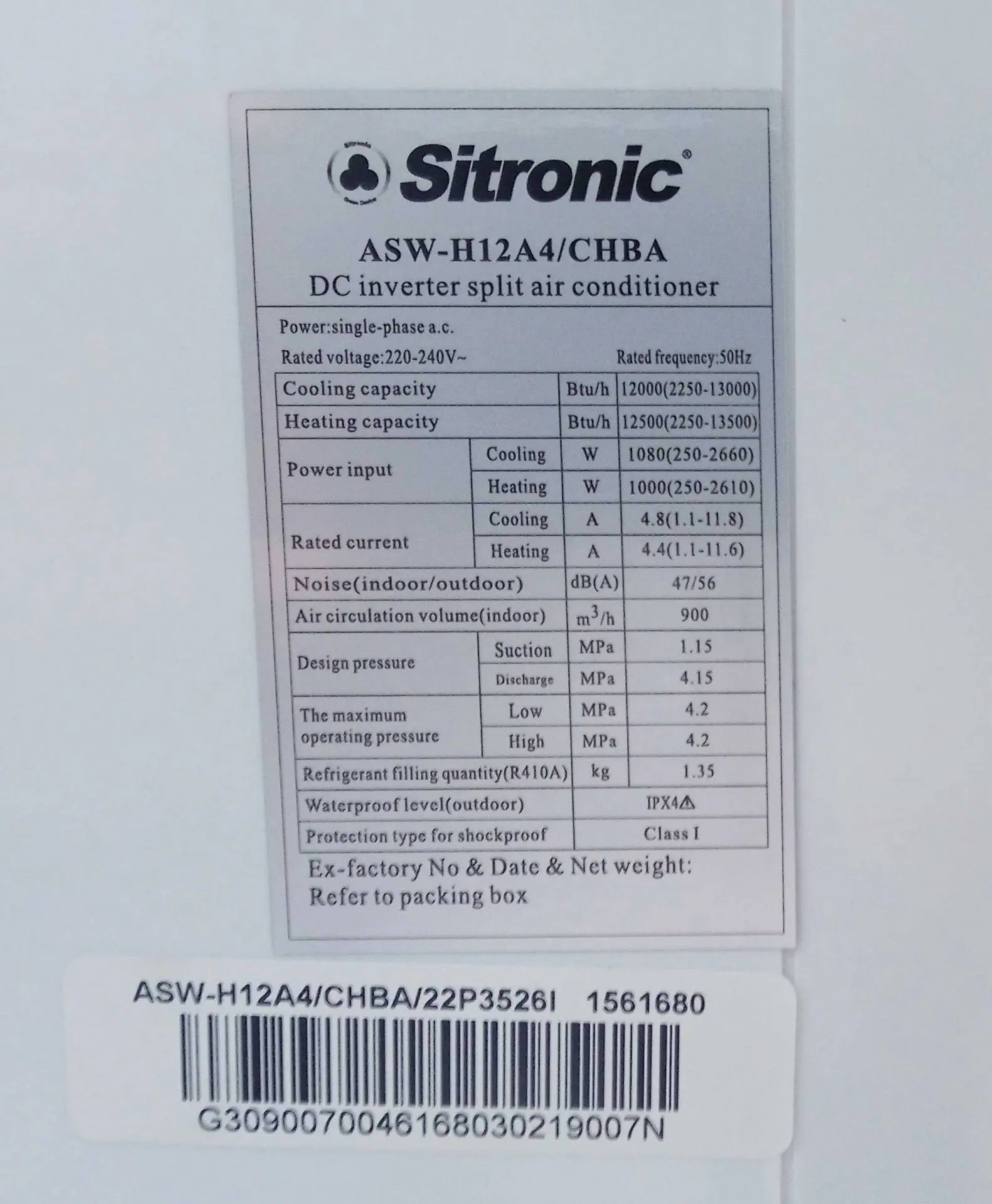 Кондиционер Sitronic 12 Low voltage Inverter#7