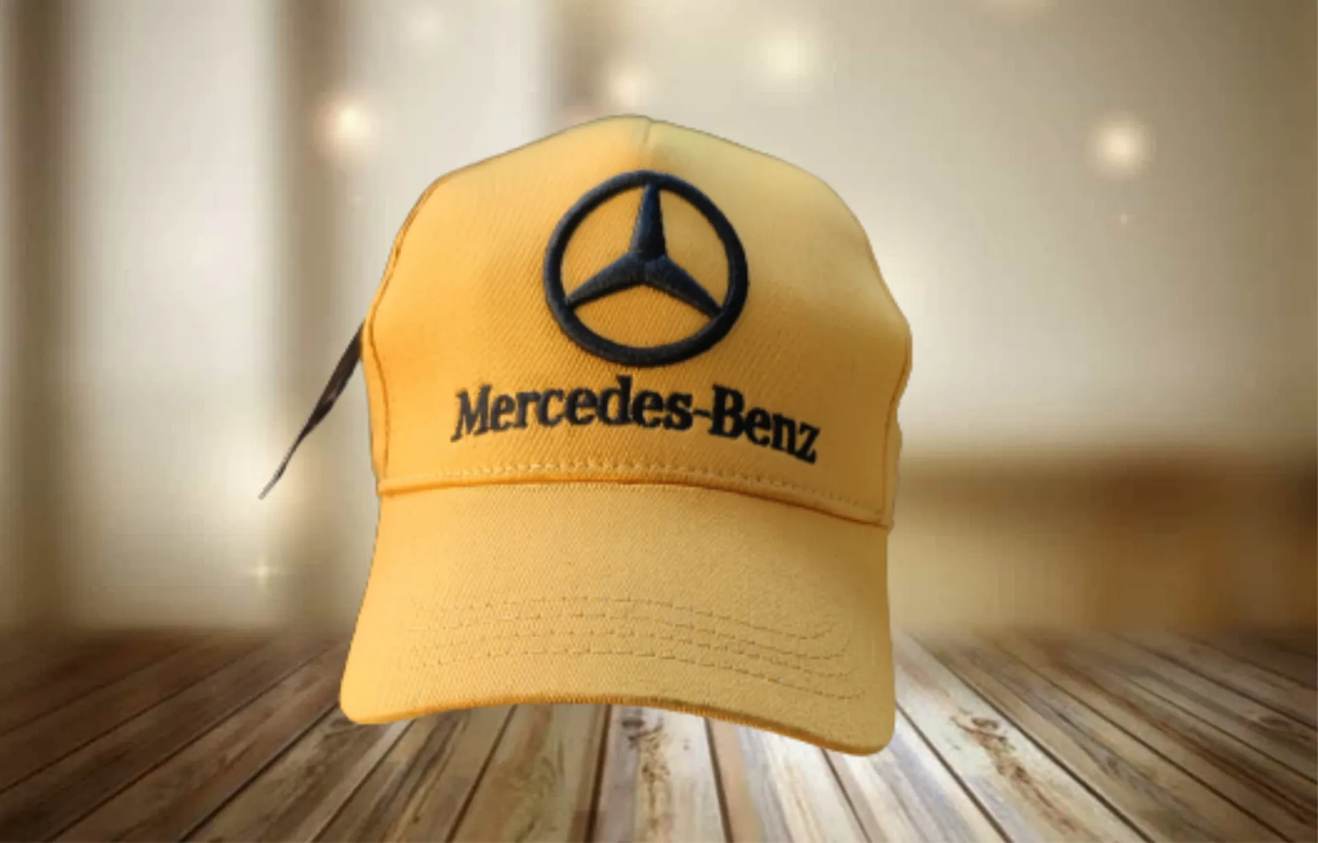 Kепка с логотипом Mercedes, Жёлтая#3