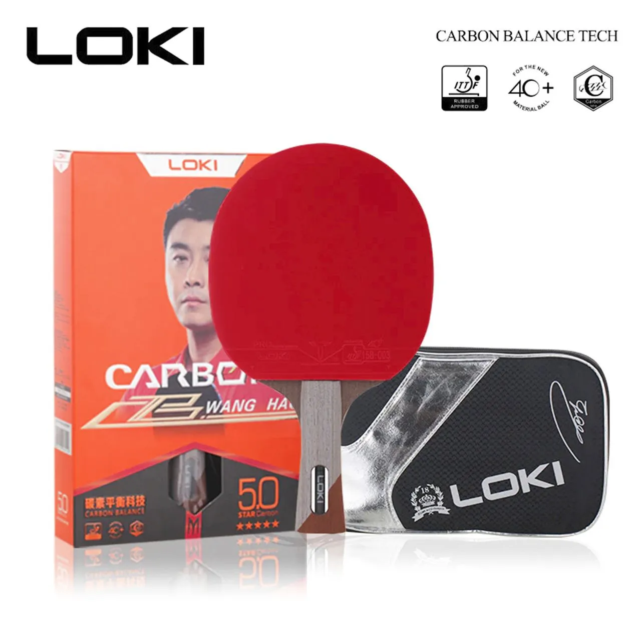 Ракетка настольного тенниса Loki Carbon 5 Star#4