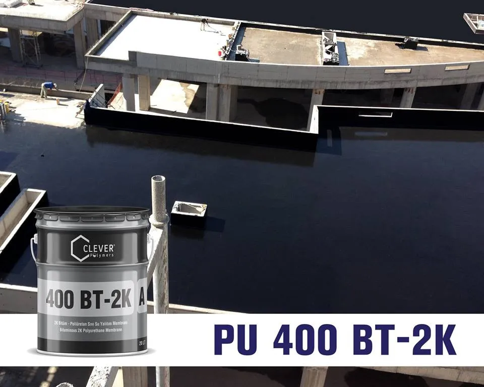 Жидкая Битум Полиуретановая грунтовка эластичность 2000%  б400 BT 2K двухкомпонентная#3