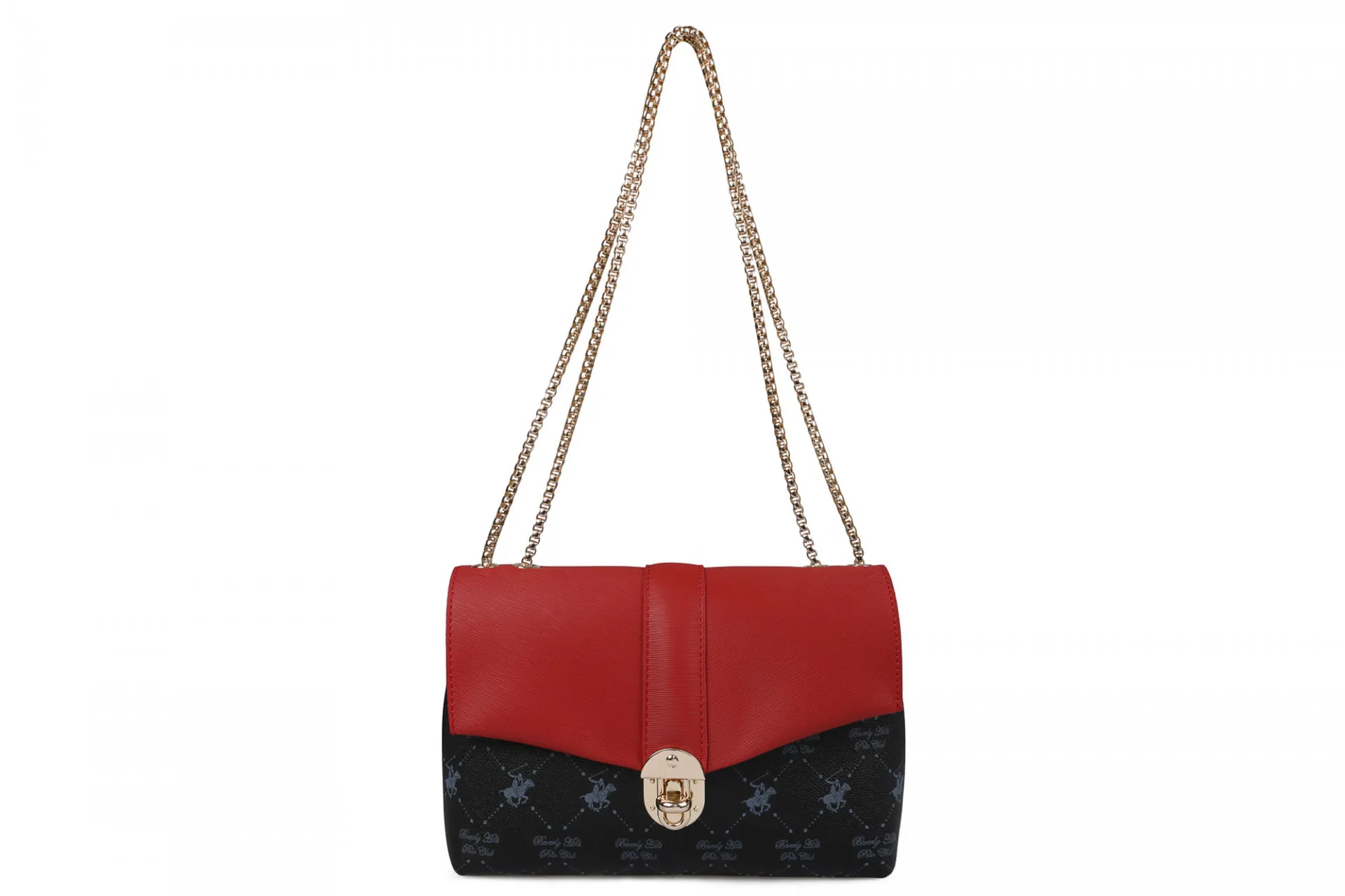 Женская сумка 1091 Черно-красная#2