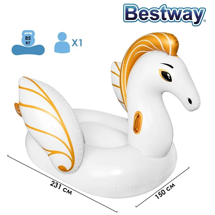 Плот для плавания Bestway 41118 "Pegasus", 231 x 150 см#2