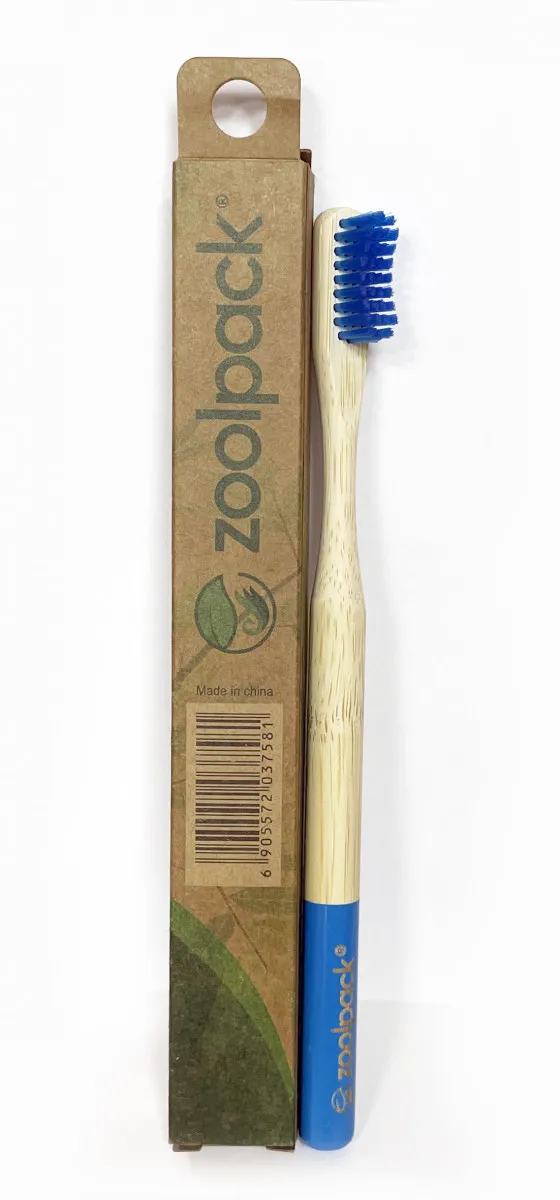 Детская зубная щетка  натурального бамбука Zoolpack  Разные цвета (152C)#2
