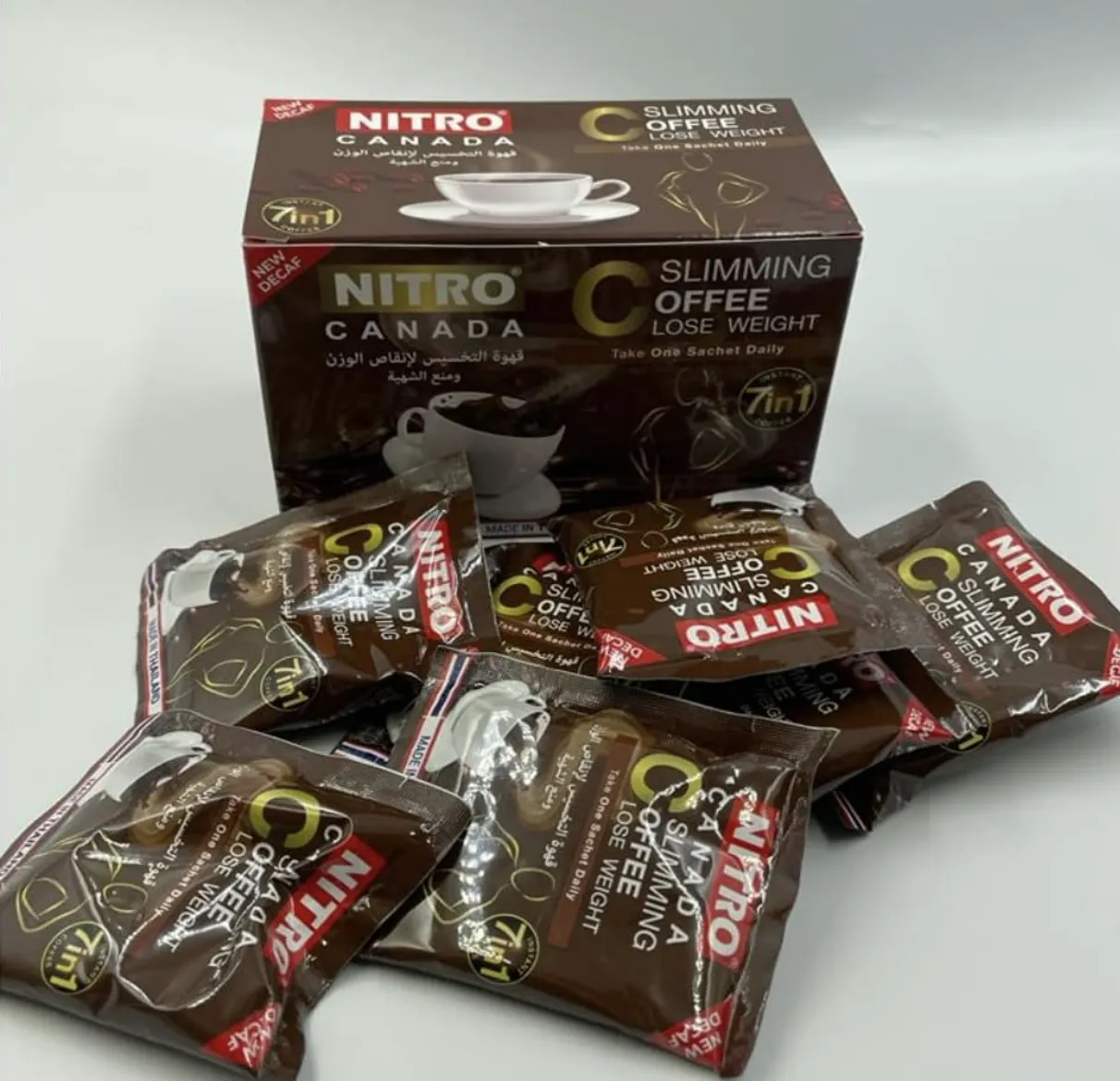 Кофе для похудения Таиланд Nitro Canada 7-в-1 (12 пакетиков)#7