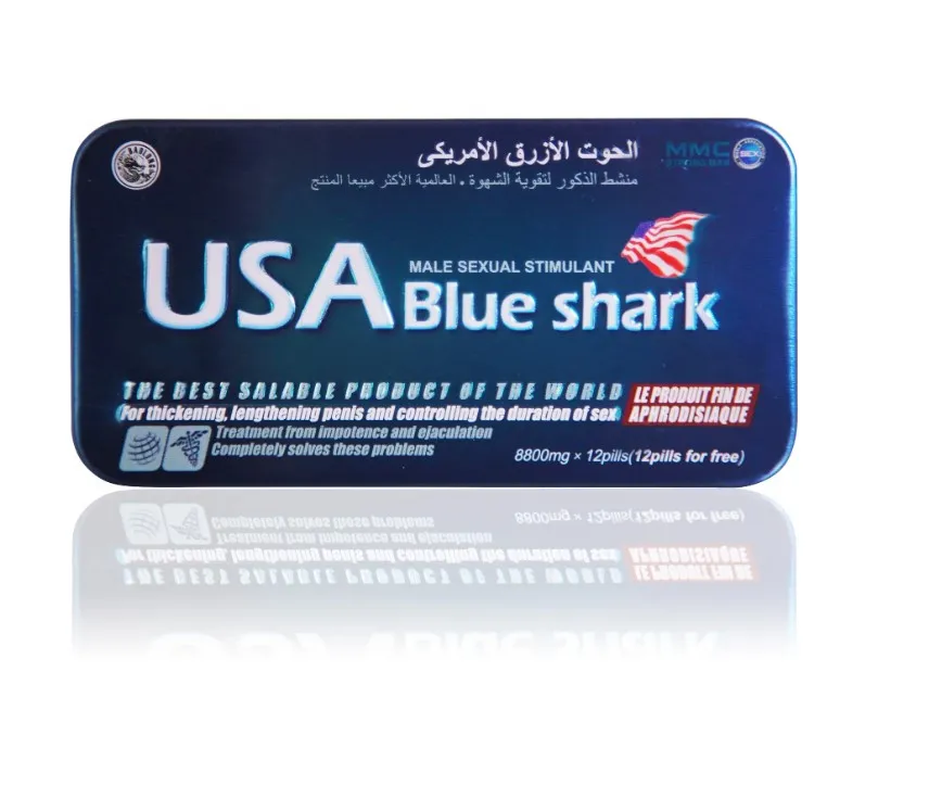 Erkaklar uchun uzoq muddatli va qiziqarli dori USA Blue Shark - Blue Shark (12 planshetlar)#2