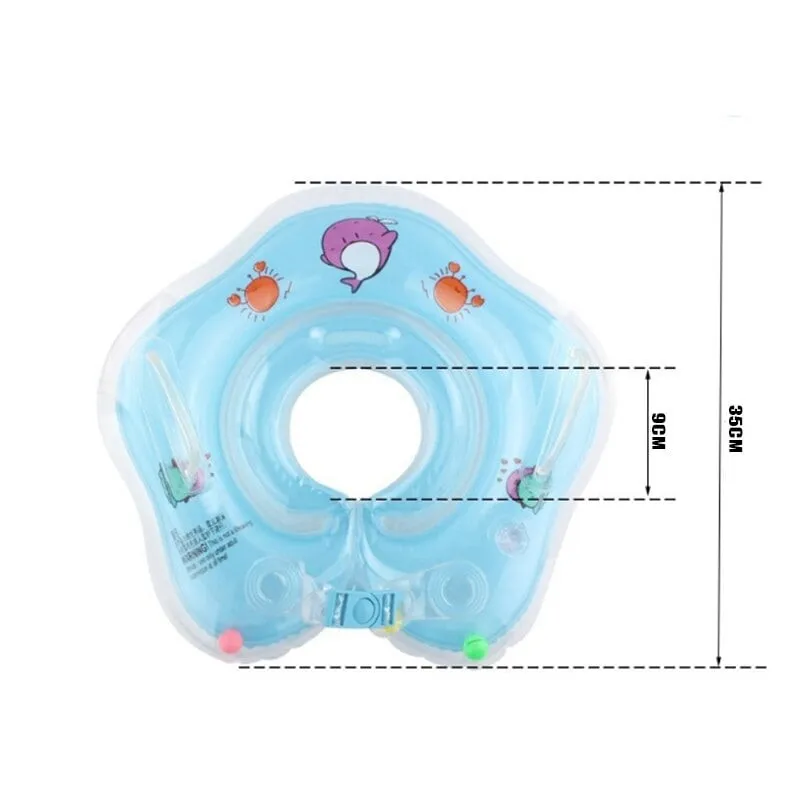 Плавательные детские аксессуары, кольцо на шею, трубка для безопасности младенцев, круг для купания, надувной фламинго, blue#6