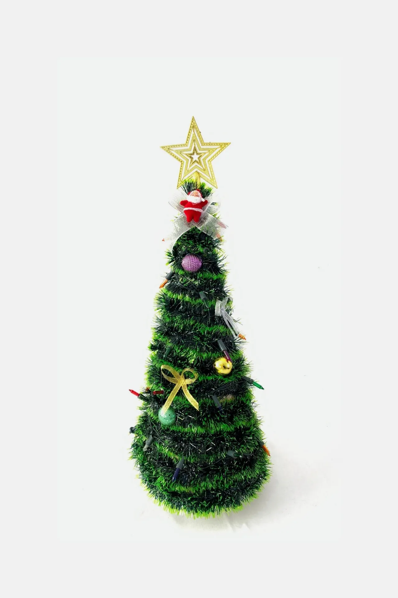Новогодняя елка с гирляндами и со звездочкой a016 SHK Gift#2