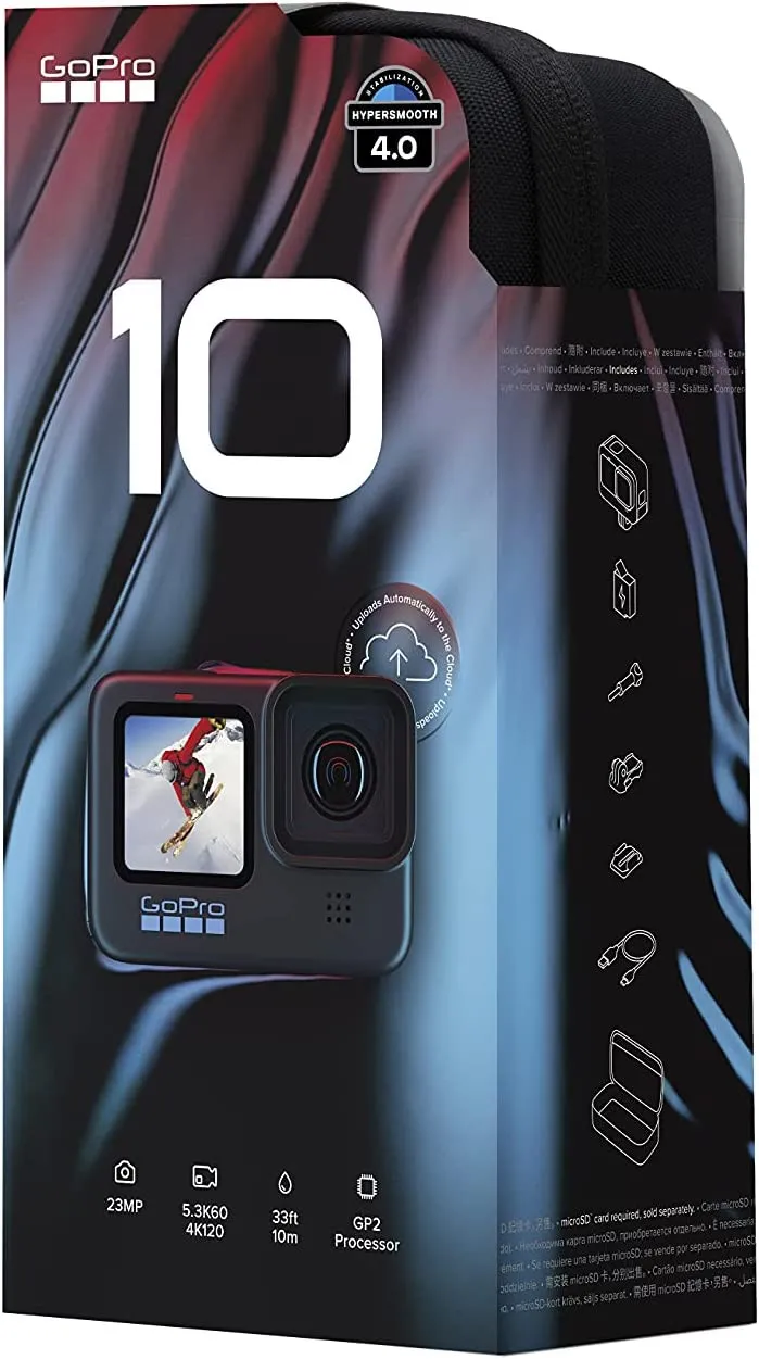 Bодонепроницаемая экшн-камера с передним ЖК-дисплеем GoPro HERO10 Black#5