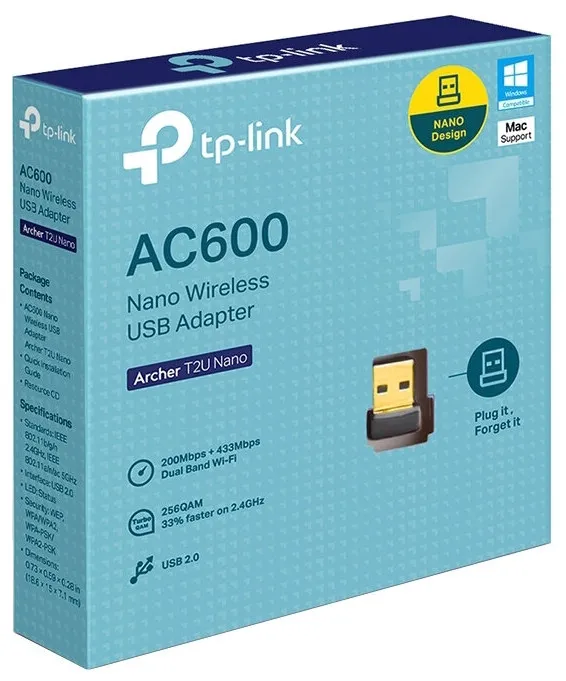 Nano Wi-Fi USB-адаптер TP-LINK Archer T2U Nano AC600#3