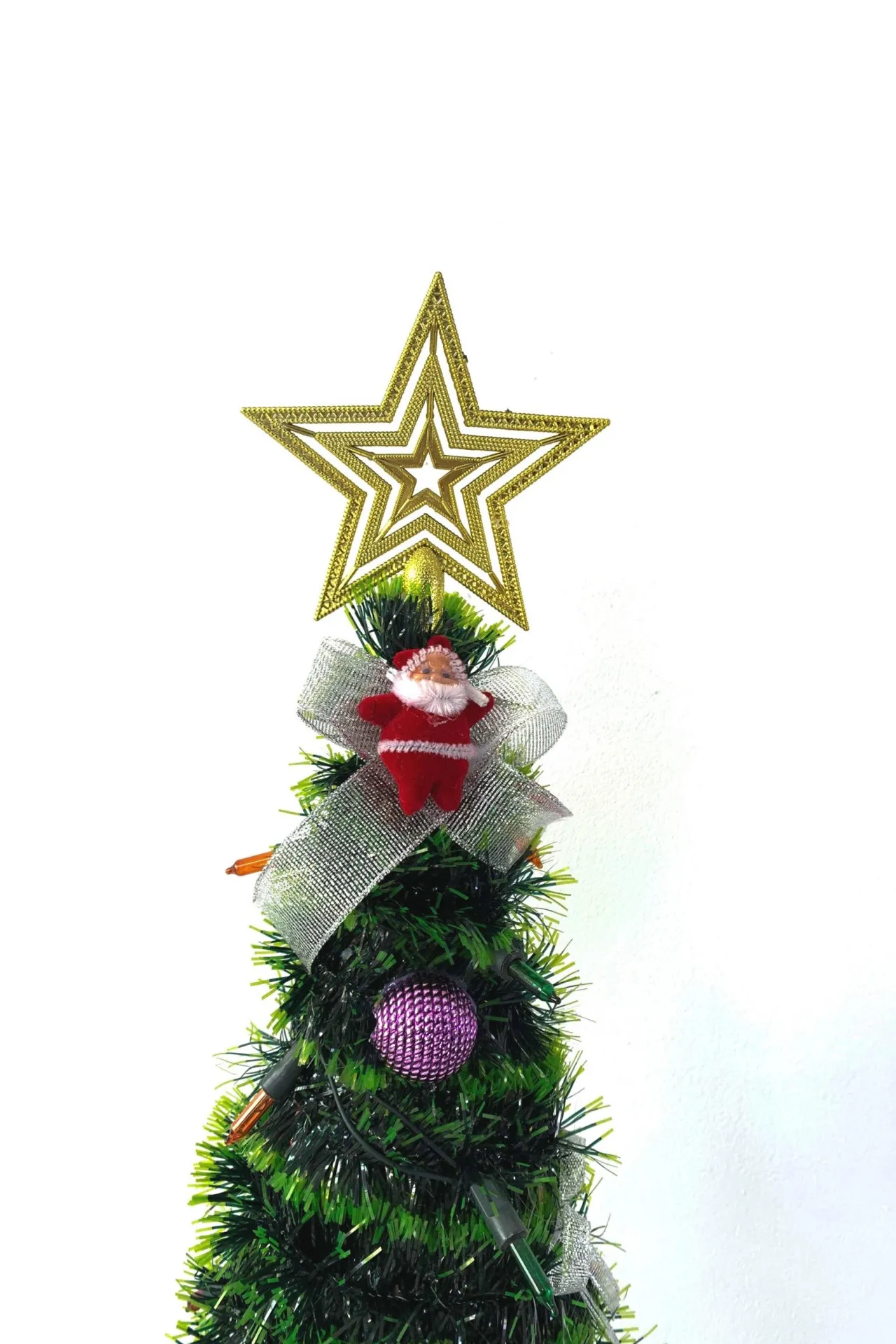 Новогодняя елка с гирляндами и со звездочкой a016 SHK Gift#3