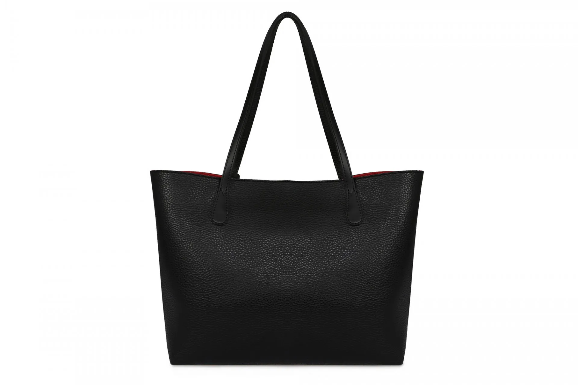 Женская сумка 1507 Черно-красная#4