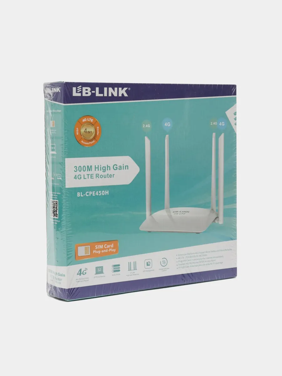 WI-FI router LB-LINK BL-CPE450H 4G SIM-kartadan 300 Mbit/s ishlaydi#2