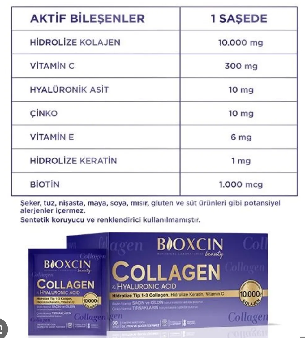 Bioxcin's Beauty gialuron kislotasi bilan kollagen#2