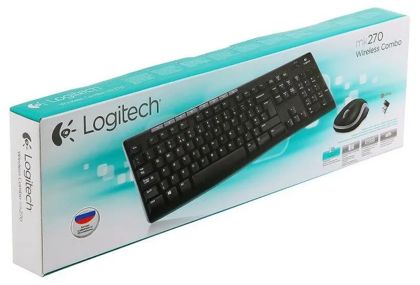 Клавиатура и мышь комплект Logitech MK270#6