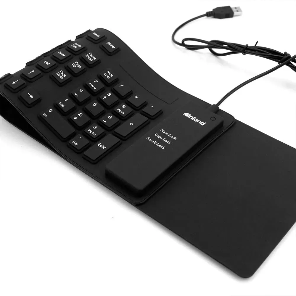 Klaviatura ProHT katlanadigan USB simli klaviatura#3