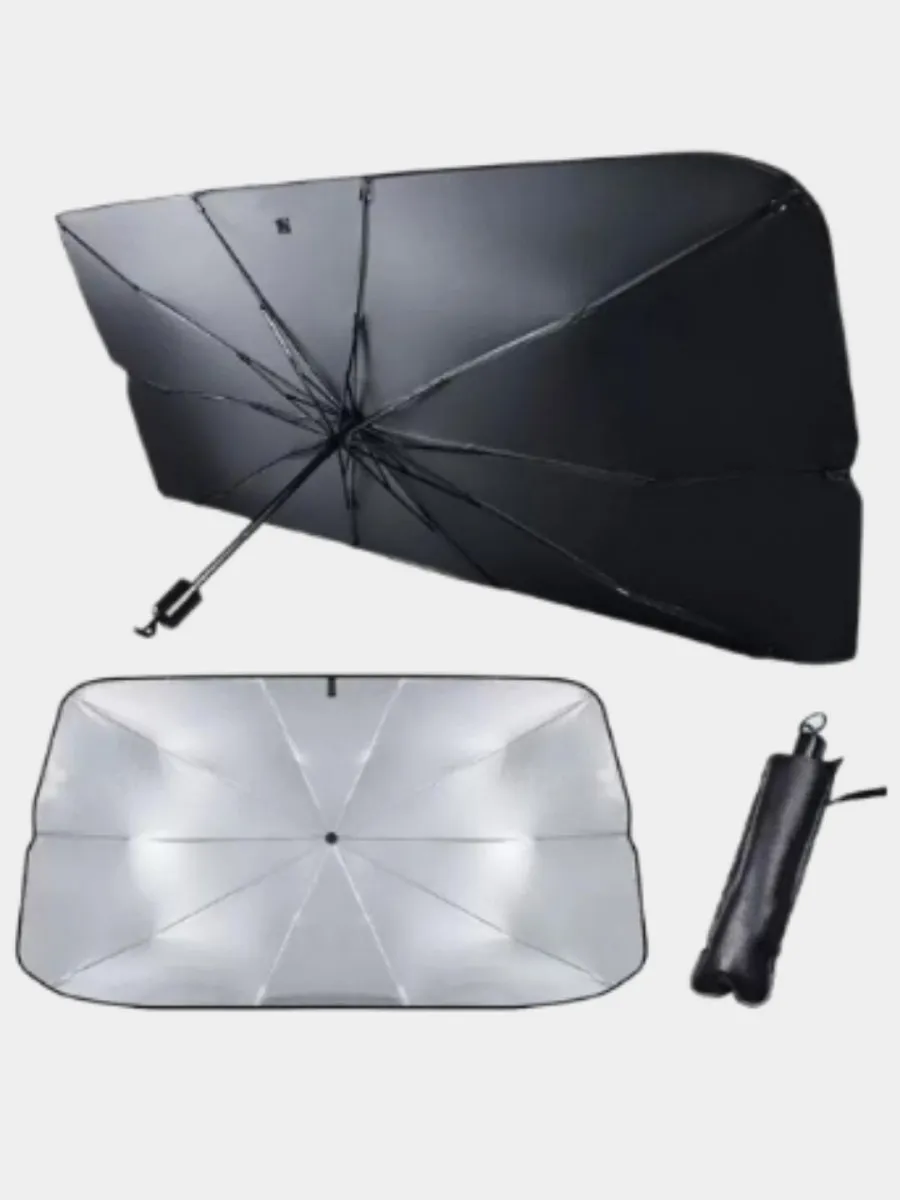 Зонт-тент солнцезащитный на лобовое стекло автомобиля#2