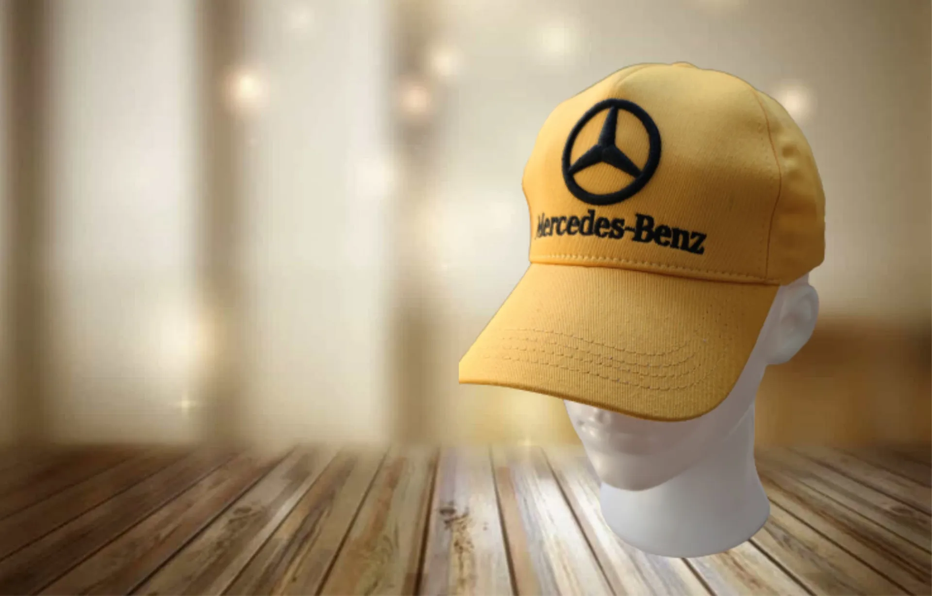 Kепка с логотипом Mercedes, Жёлтая#2
