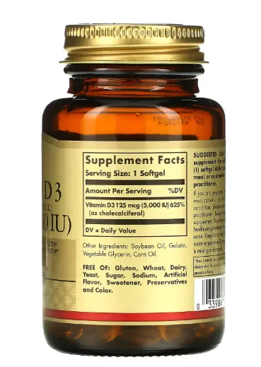 Solgar Vitamin D3 125 vitamin kompleksi#2