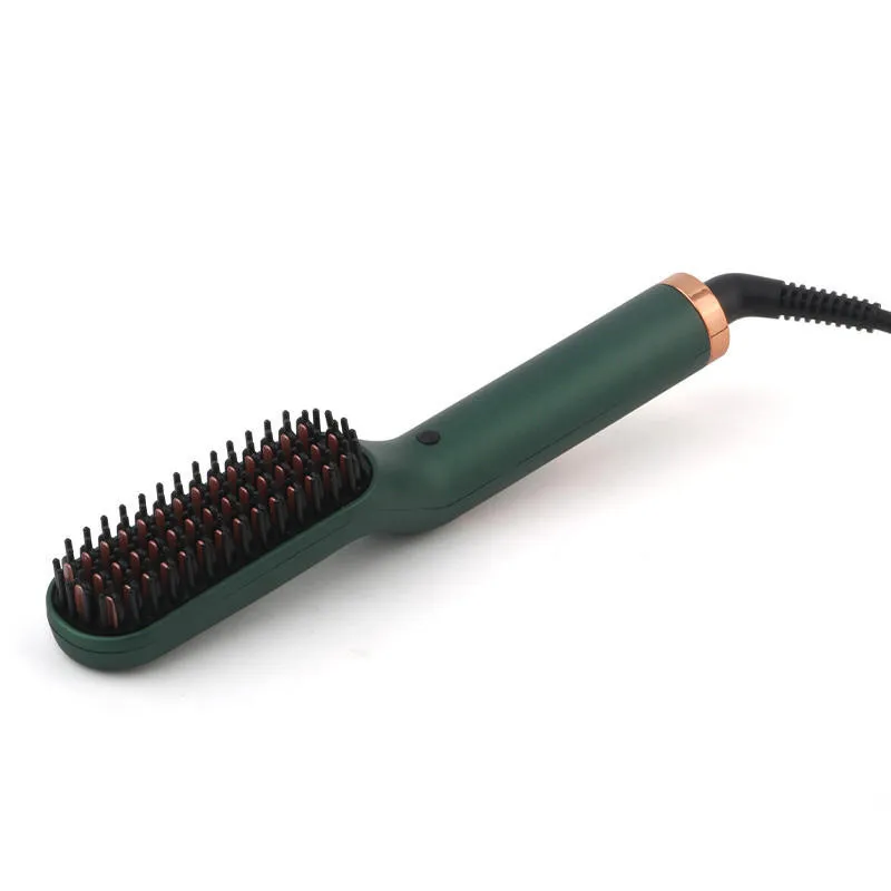 новый продукт светодиодный выпрямитель для бороды для мужчин ионная цифровая щетка для волос мужской выпрямитель для волос ST-778#3