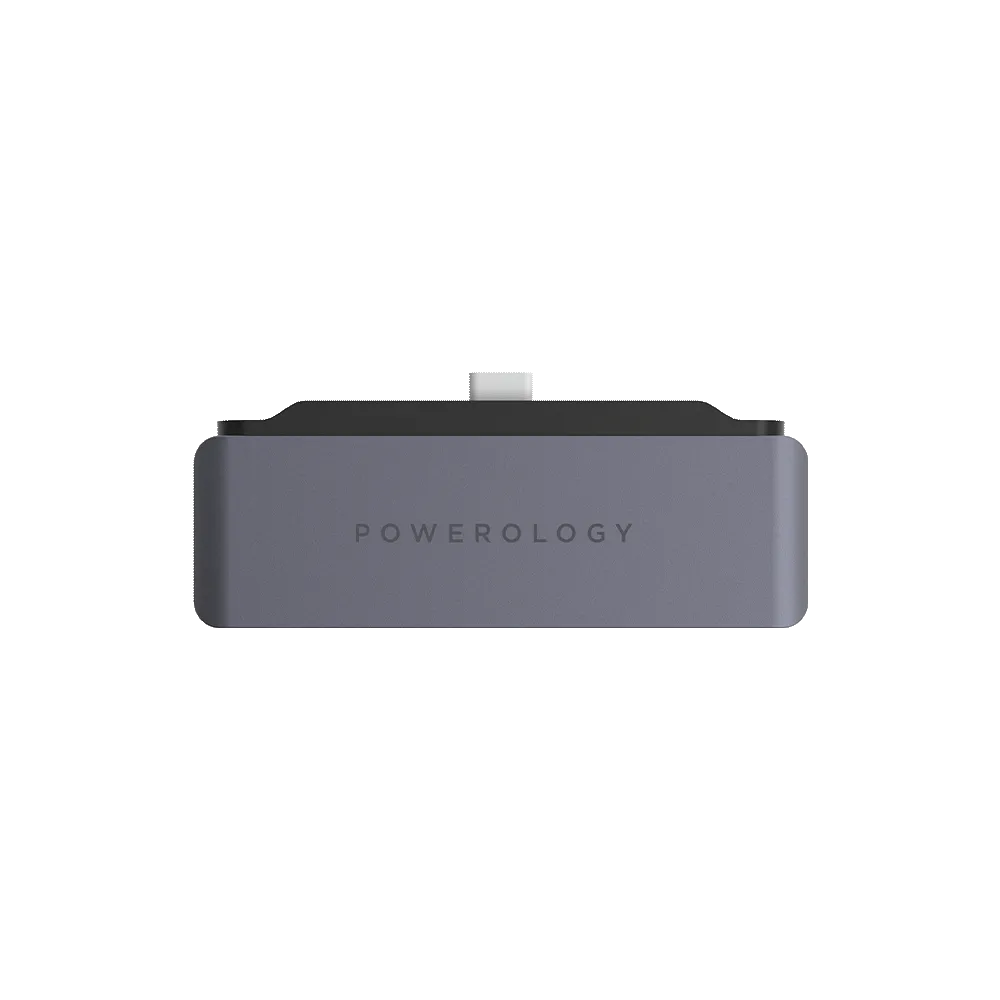 Концентратор USB-C 4-в-1 с разъемом HDMI USB AUX Быстрая зарядка мощностью 60 Вт HUB от Powerlogy#2