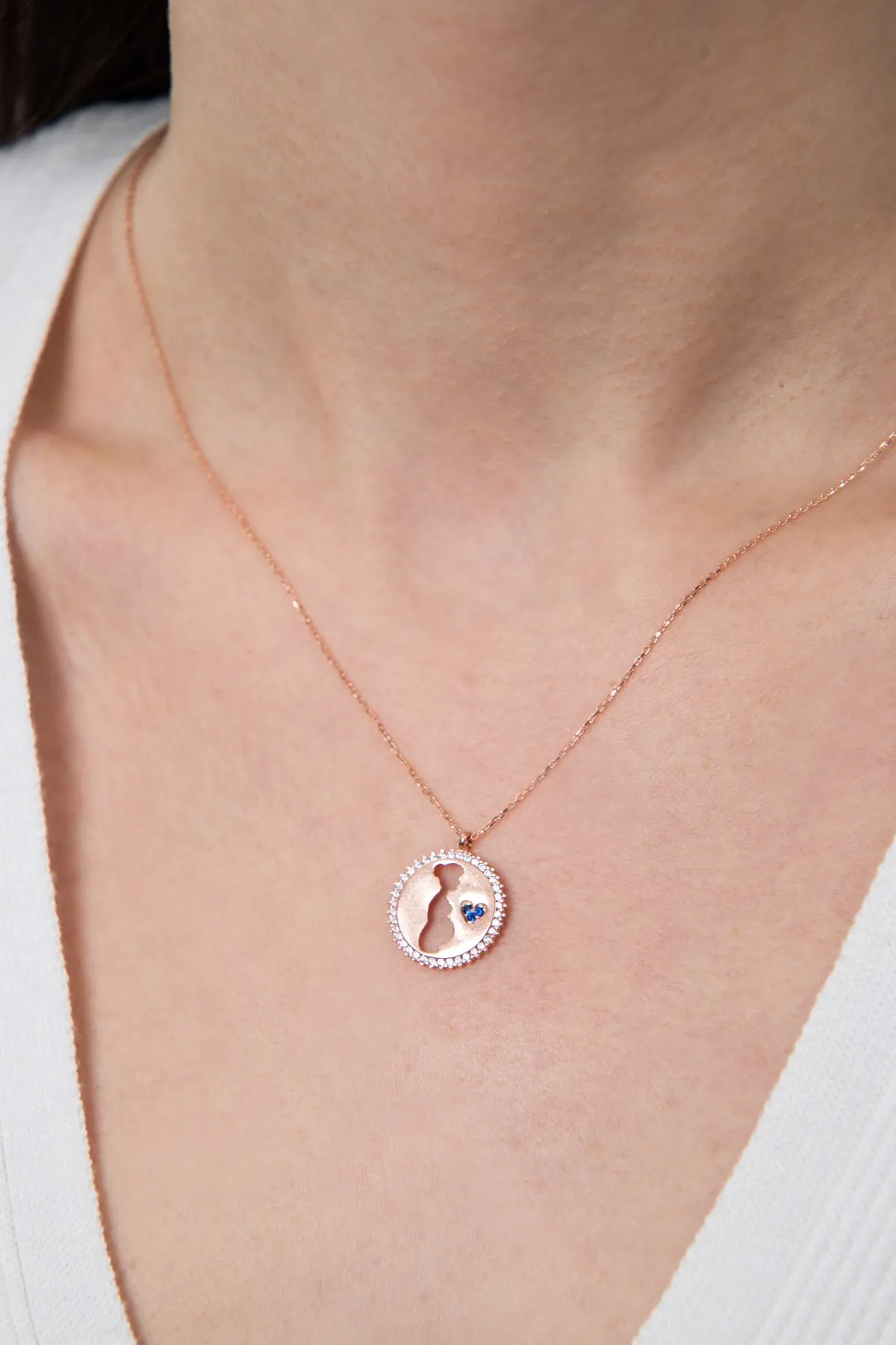 Серебряное ожерелье, модель: будущая мама larin2036 Larin Silver#2