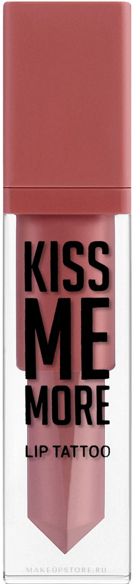 Жидкая матовая помада №01 kiss me more lip tattoo 5543 Flormar#2