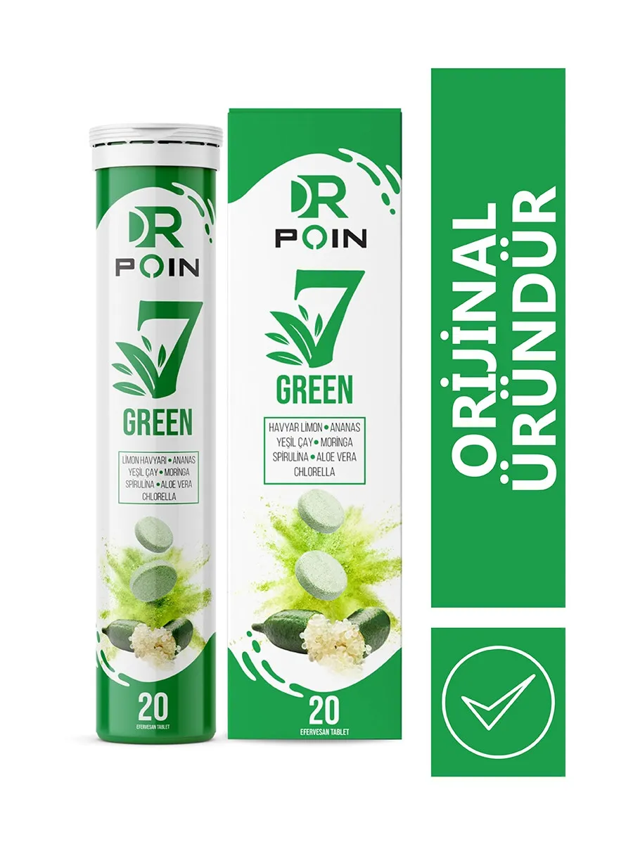 Dr Poin 7 Зеленые шипучие таблетки для похудения#4