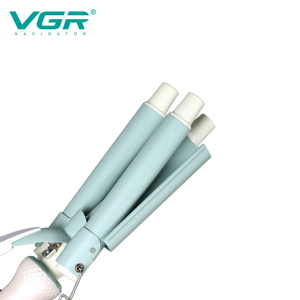 Professional 3-цилиндровая электрическая плойка для волос VGR V-595#3