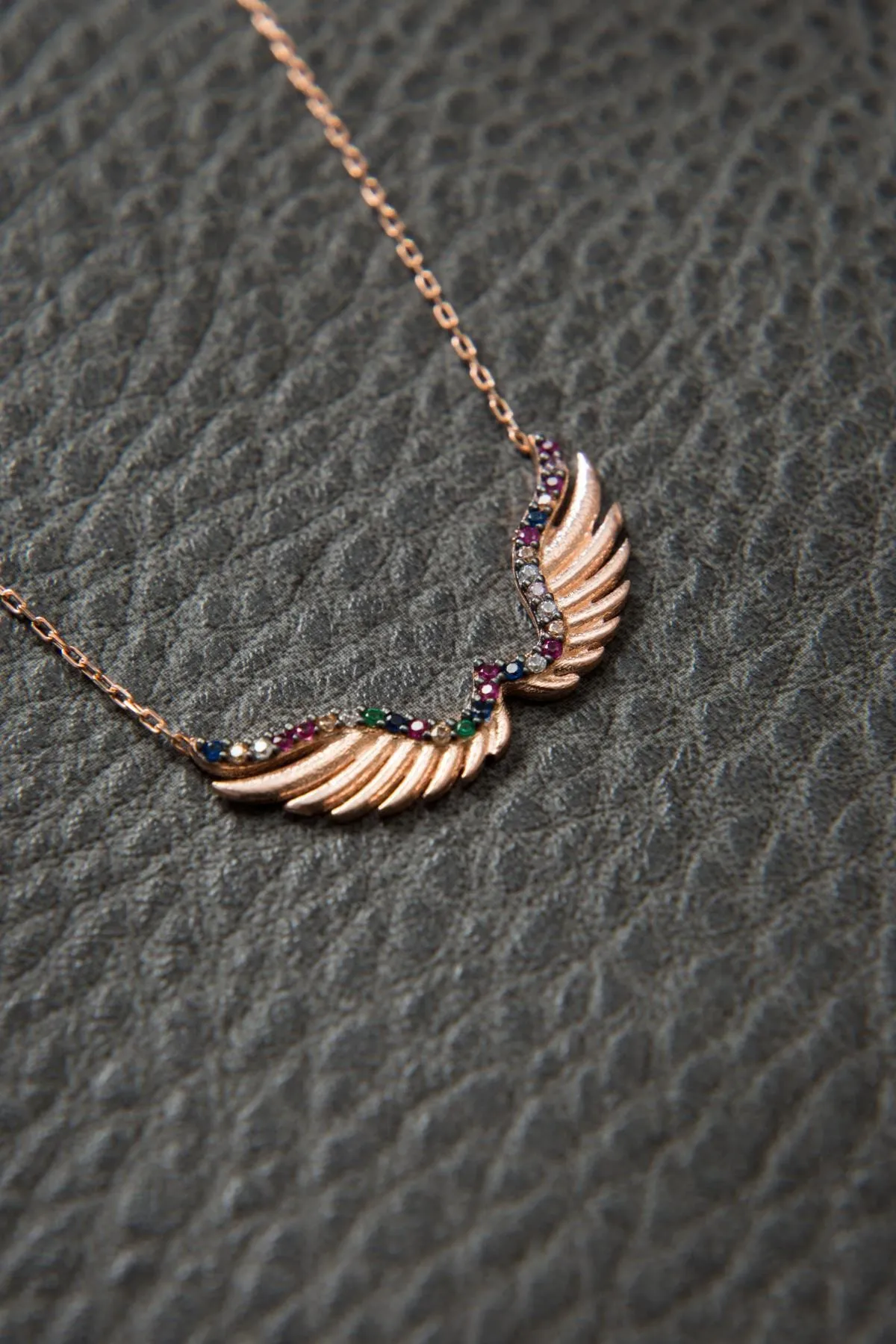 Серебряное ожерелье, модель: крылья ангела pp2600 Larin Silver#3