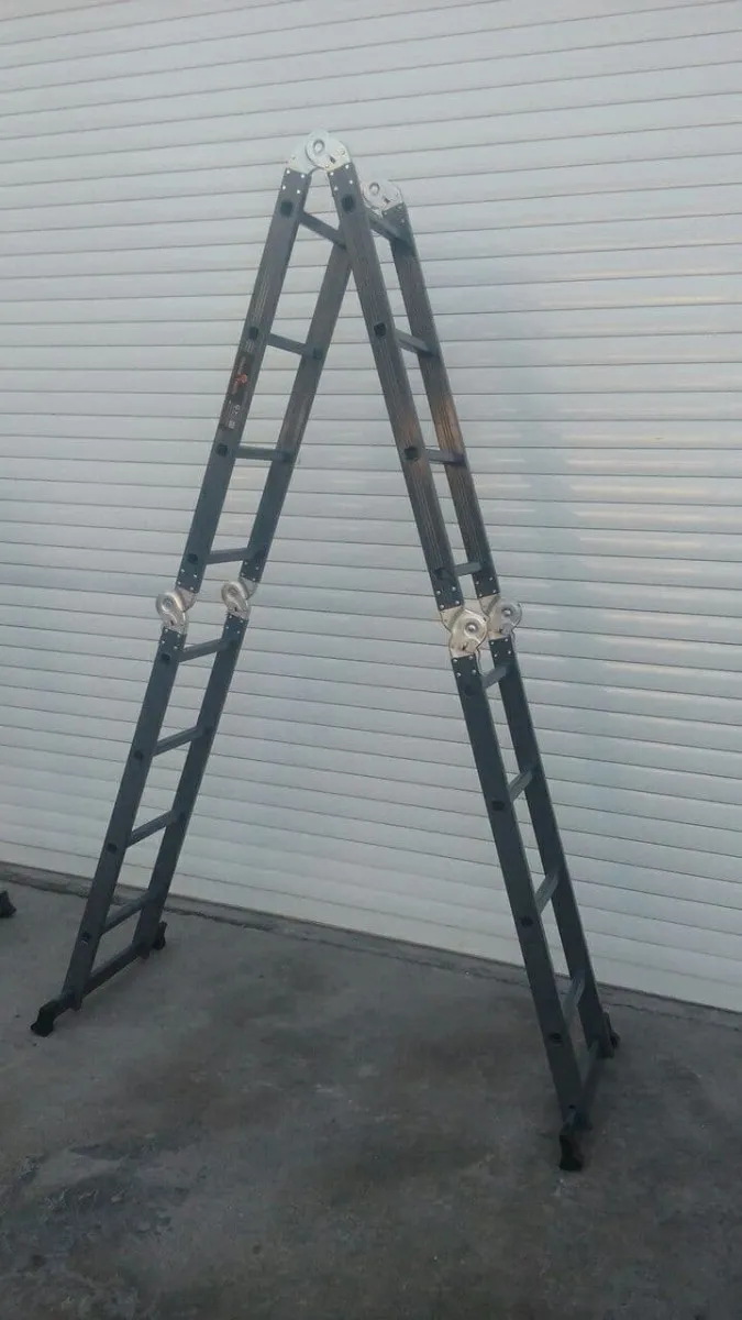 Универсальная лестница трансформер алюминиевая модель ML 104#2