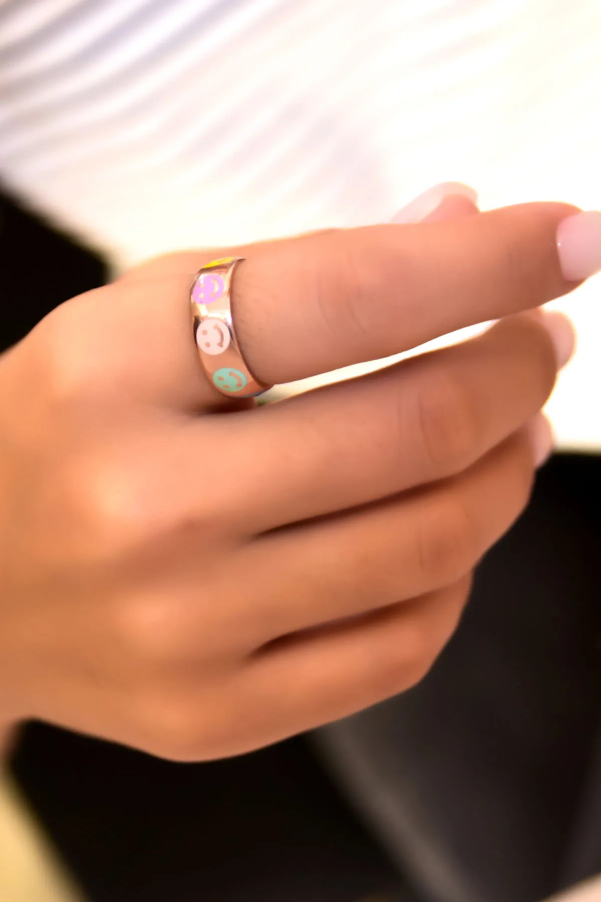 Женское кольцо, модель: смайл pp4461 Larin Silver#2