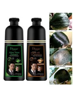 Шампунь-краска для седых волос Disaar с  экстрактом Aloe Vera#6