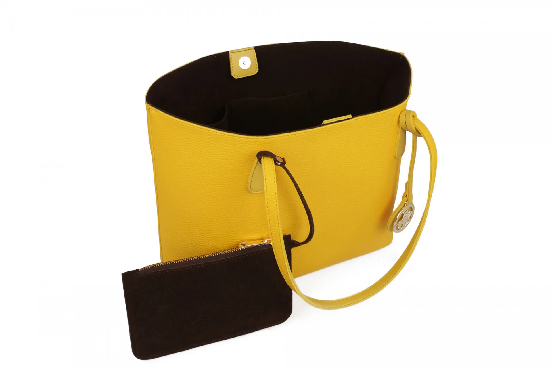 Женская сумка 1066 Желто-коричневая#6