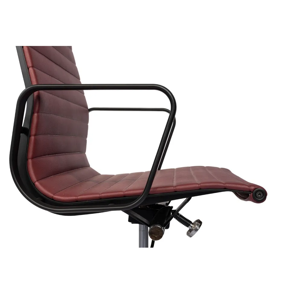Кресло для персонала DELGADO LUXE HB темно красный#4
