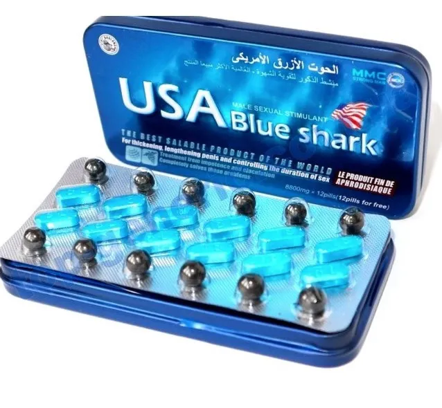 Erkaklar uchun uzoq muddatli va qiziqarli dori USA Blue Shark - Blue Shark (12 planshetlar)#3