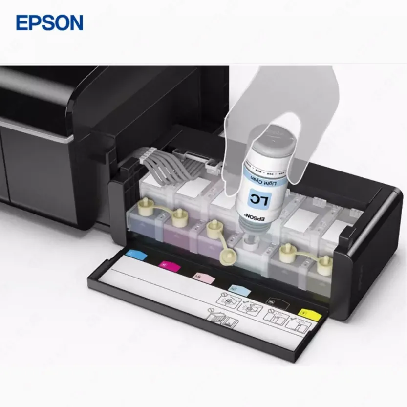 Струйный принтер Epson L805, цветная, A4, 38 стр/мин (цветн. А4), USB, Wi-Fi, черный#5