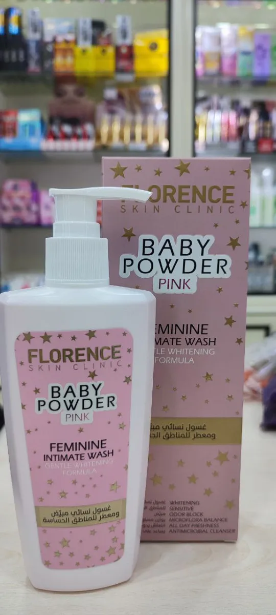 Ayollar uchun intim joylarni yuvish vositasi Florence Baby Powder Pink#2