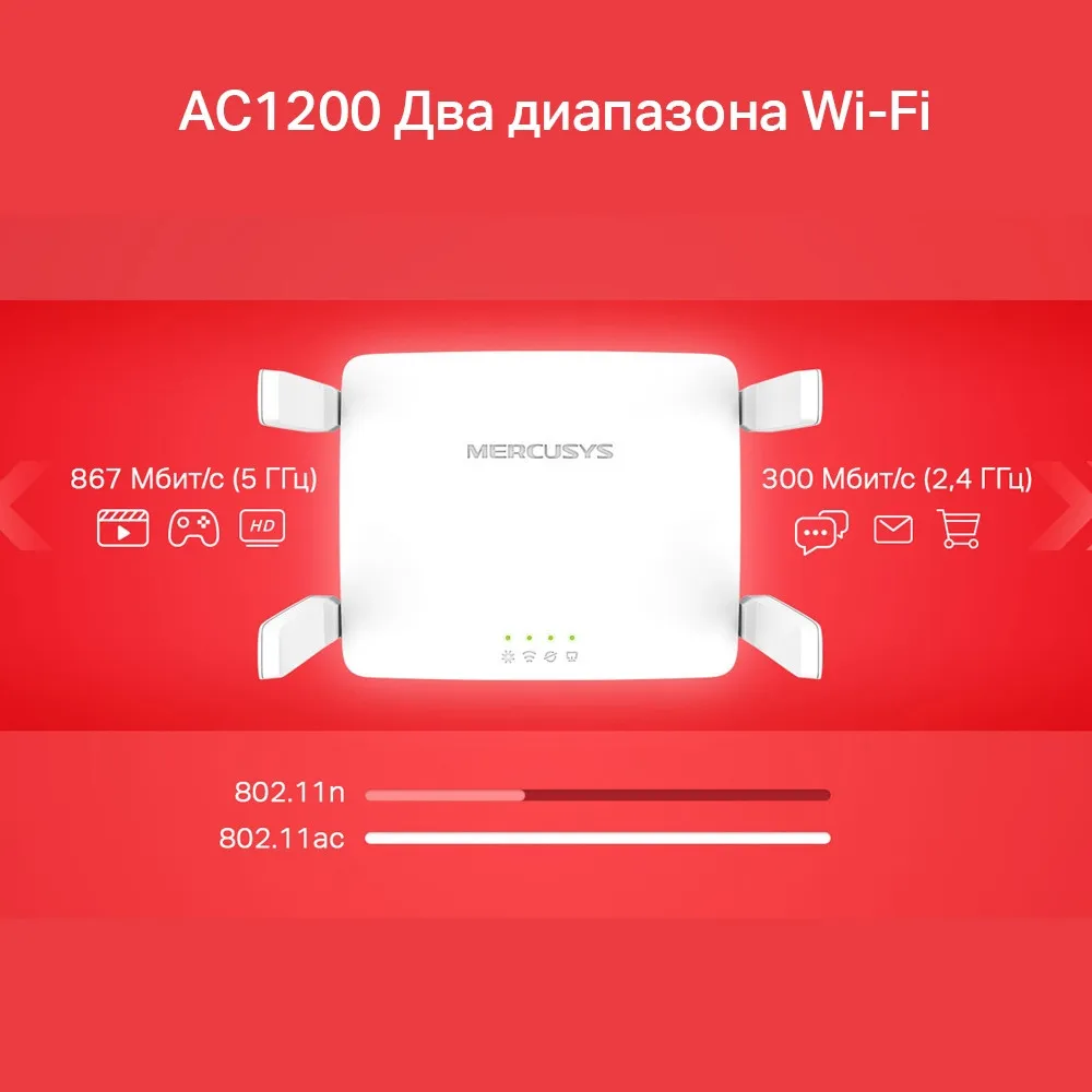Двухдиапазонный Wi-Fi роутер Mercusys AC10#5